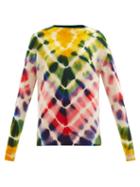 Matchesfashion.com The Elder Statesman - Burst Tie-dye Cashmere Sweater - Womens - Red Multi