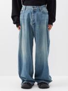 Balenciaga - Oversized Wide-leg Jeans - Mens - Blue