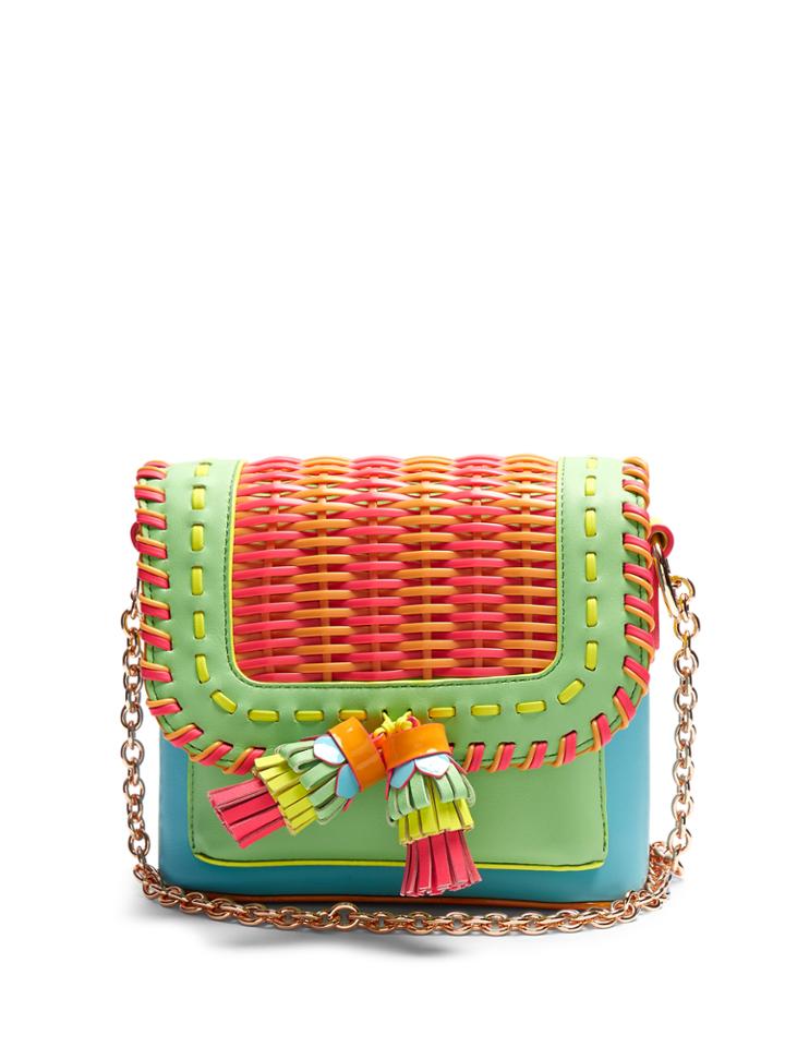 Sophia Webster Claudie Woven Leather Cross-body Bag