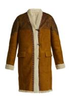Matchesfashion.com Etro - Ribbon Trim Shearling Coat - Womens - Dark Tan