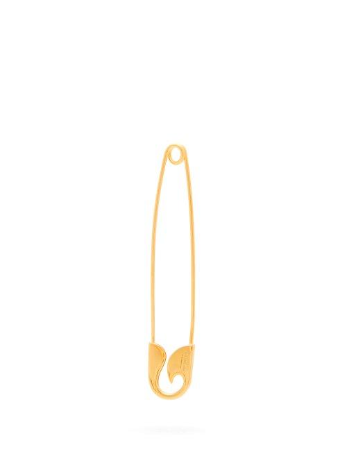 Matchesfashion.com Balenciaga - Safety Pin Earrings - Womens - Gold