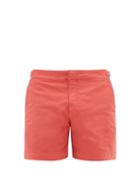 Matchesfashion.com Orlebar Brown - Bulldog Cotton Blend Swim Shorts - Mens - Red