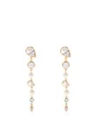 Completedworks - Pearl, Crystal & 14kt Gold-vermeil Drop Earrings - Womens - Pearl