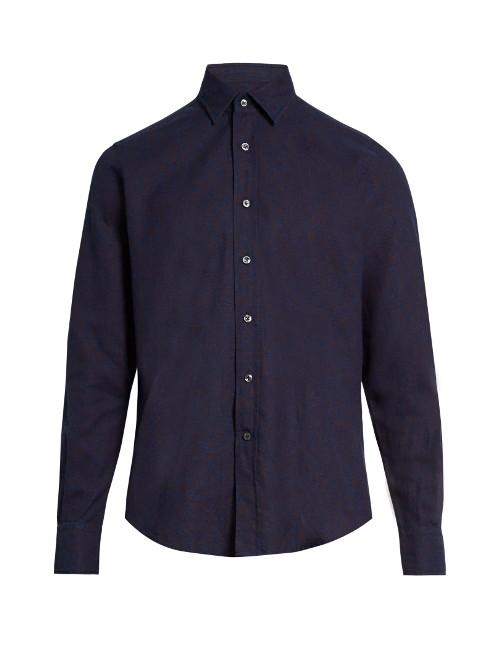 Glanshirt Kent Point-collar Cotton Shirt
