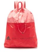 Adidas By Stella Mccartney - Drawstring Recycled-nylon Backpack - Womens - Pink Multi