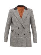 Matchesfashion.com Blaz Milano - Kismet Wool Blend Houndstooth Blazer - Womens - Black Multi