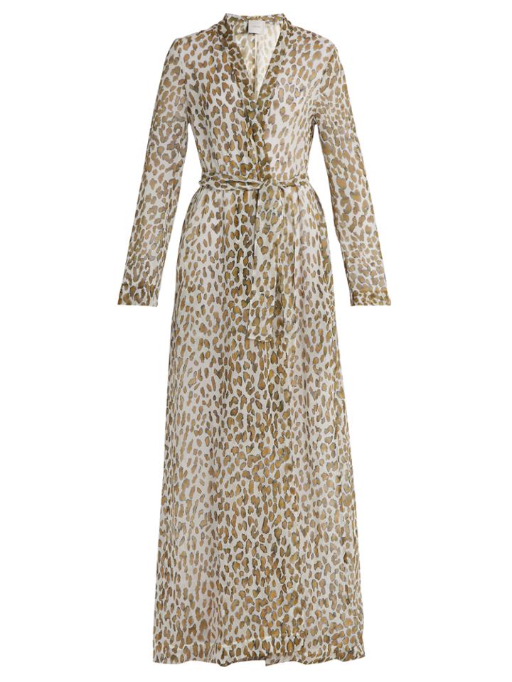 On The Island Leopard-print Silk-georgette Dress