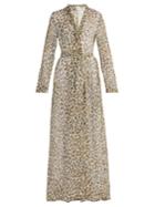 On The Island Leopard-print Silk-georgette Dress