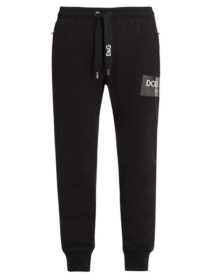 Dolce & Gabbana Logo-print Cotton Track Pants