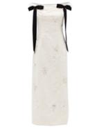 Matchesfashion.com Erdem - Angelique Crystal-embellished Chantilly-lace Dress - Womens - Ivory
