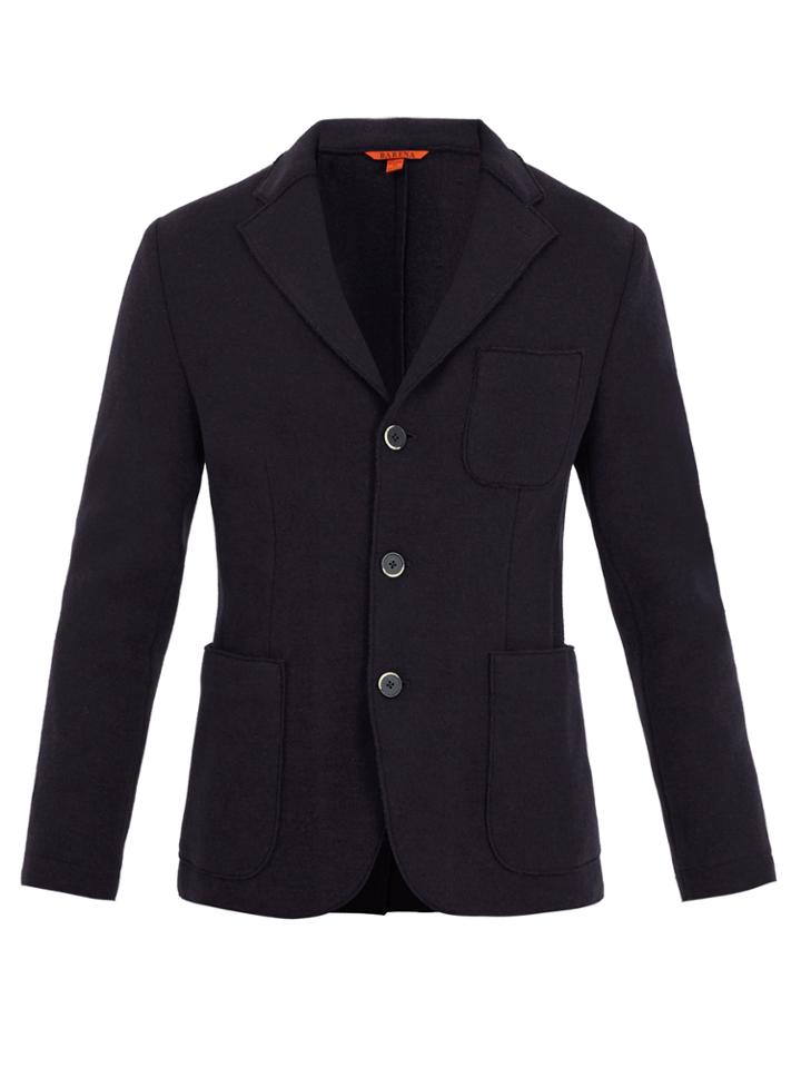 Barena Venezia Raw-edge Single-breasted Wool-blend Blazer