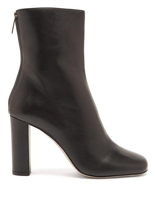 Matchesfashion.com Paris Texas - Square-toe Leather Ankle Boots - Womens - Black