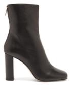 Matchesfashion.com Paris Texas - Square-toe Leather Ankle Boots - Womens - Black