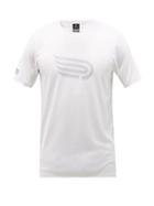 Mens Activewear Pressio - Arahi Logo-print Technical-mesh Jersey T-shirt - Mens - White