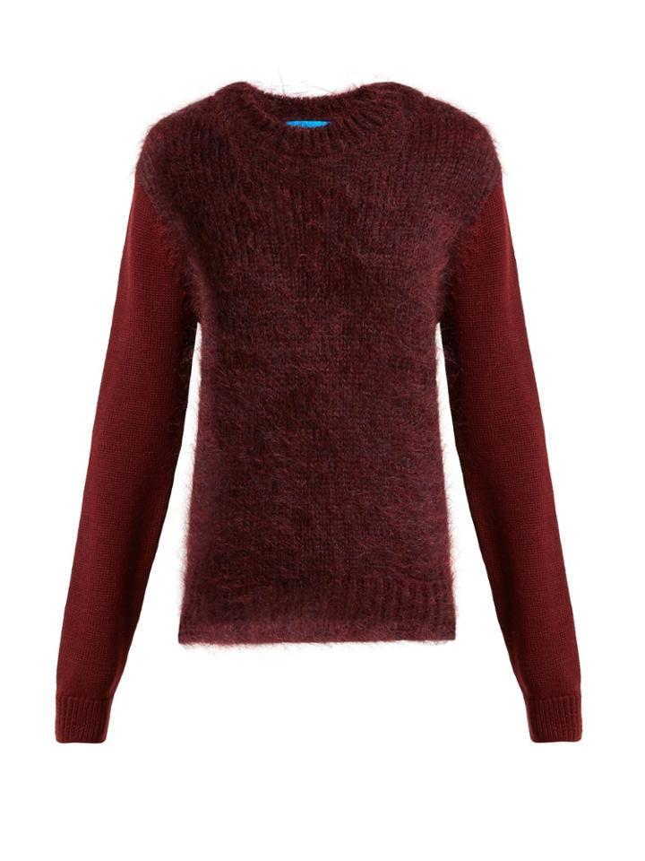 M.i.h Jeans Dawes Contrast-panel Wool-blend Sweater