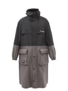 7 Moncler Frgmt Hiroshi Fujiwara - Nimbus Two-tone Technical-shell Coat - Mens - Black Grey