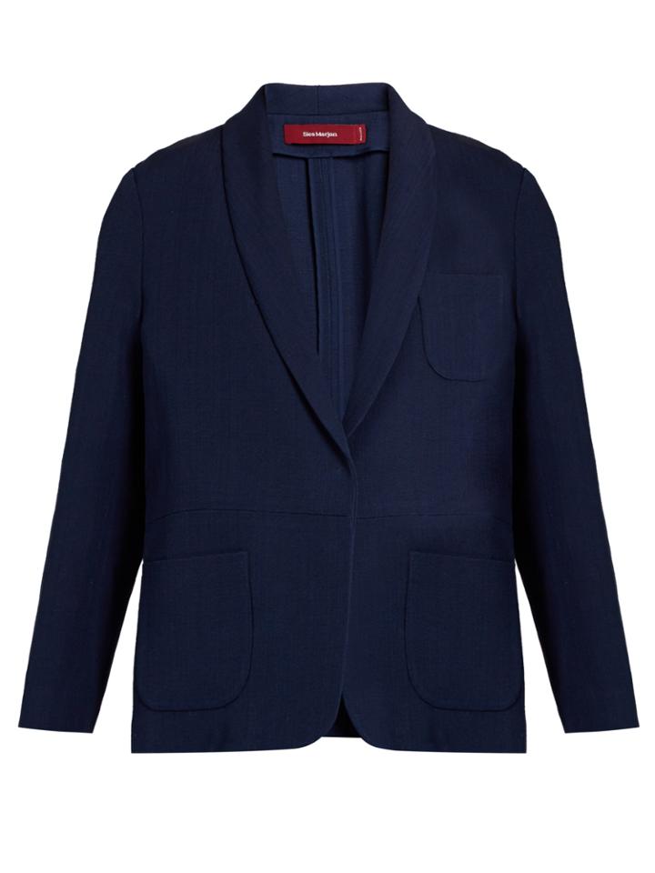 Sies Marjan Mason Tailored Silk-twill Jacket