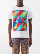 Gucci - Rabbit-print Cotton-jersey T-shirt - Mens - White Multi