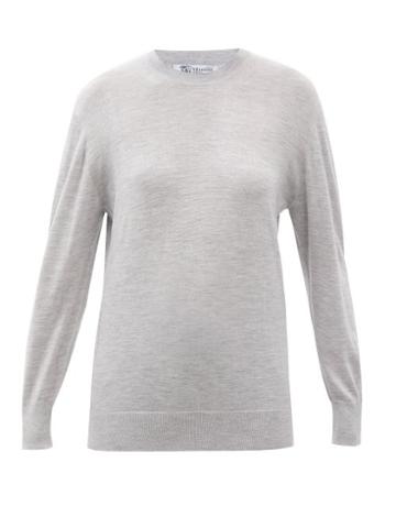 Johnstons Of Elgin - Cashmere-blend Sweater - Womens - Light Grey