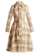 Acne Studios Checked Belted A-line Coat