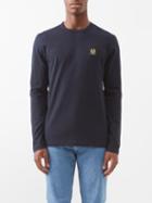 Belstaff - Phoenix Logo Cotton-jersey Long-sleeved T-shirt - Mens - Navy