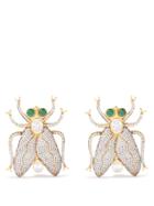 Begum Khan - Fly Away Crystal & 24kt Gold-plated Earrings - Womens - Crystal