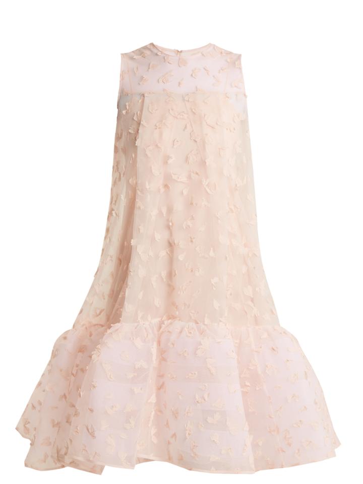 Huishan Zhang Jodie Petal-appliqu Tulle Dress