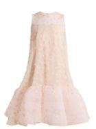 Huishan Zhang Jodie Petal-appliqu Tulle Dress