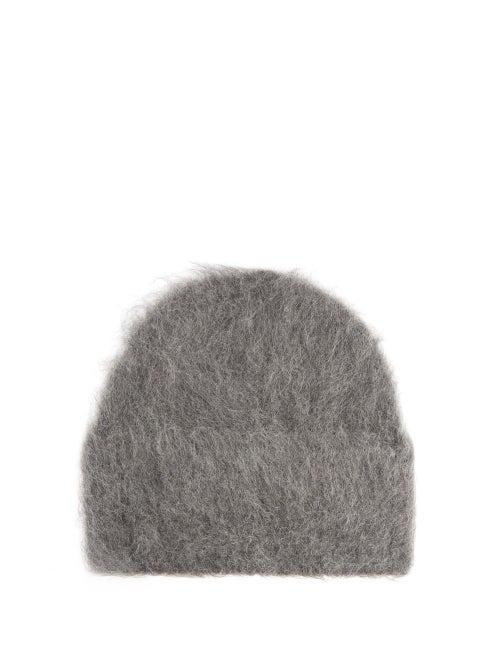 Totme - Alpaca-blend Beanie Hat - Womens - Grey