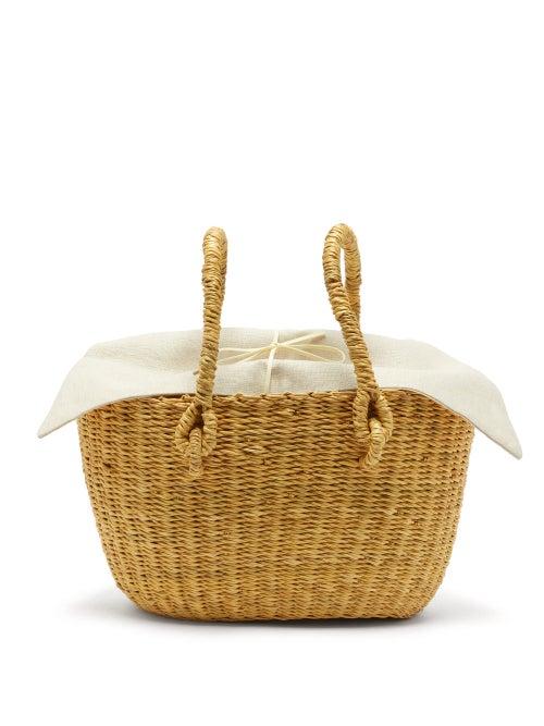 Matchesfashion.com Muu - Claudia Woven-grass Bag - Womens - Beige Multi