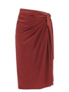 Eres - Panelled Cotton-voile Sarong - Womens - Red