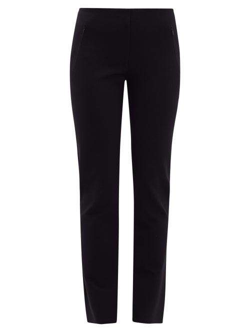 Matchesfashion.com The Row - Nicolai Stretch Crepe Trousers - Womens - Black