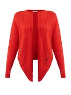 Matchesfashion.com Miu Miu - Tie Front Wool Cardigan - Womens - Red