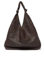 Matchesfashion.com The Row - Bindle Grained Leather Tote Bag - Womens - Dark Brown