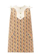 Matchesfashion.com Gucci - Gg Chain-print Shift Dress - Womens - Ivory Multi