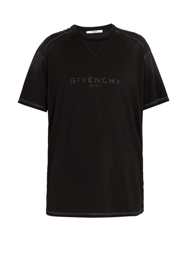 Givenchy Vintage Logo-print Cotton-jersey T-shirt