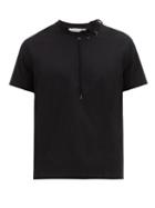 Matchesfashion.com Craig Green - Laced Crew Neck Cotton Jersey T Shirt - Mens - Black