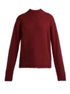 Matchesfashion.com Tibi - Cozette Wool Blend Sweater - Womens - Burgundy