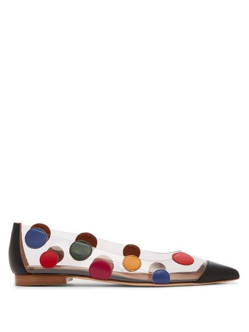 Matchesfashion.com Malone Souliers By Roy Luwolt - X Ungaro Cristina Perspex Pumps - Womens - Black Multi