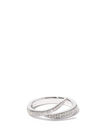 Mens Fine Jewellery Shaun Leane - Interlocking Diamond & 18kt White-gold Ring - Mens - White Gold