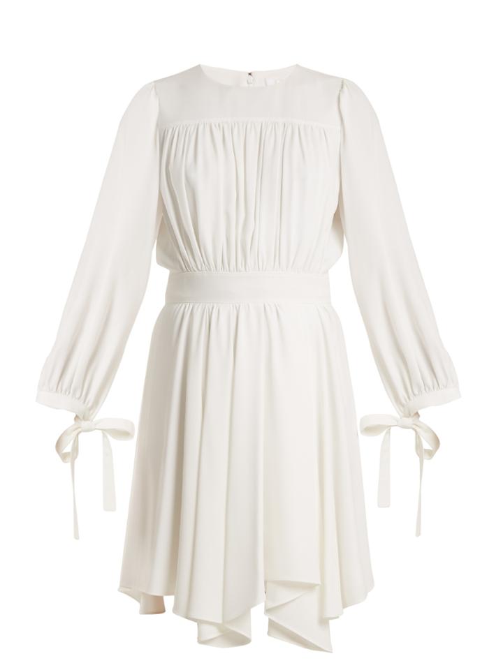 Chloé Blouson-sleeved Cady Dress