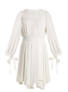 Chloé Blouson-sleeved Cady Dress