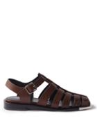 Peter Do - Metal-cap Leather Sandals - Womens - Brown