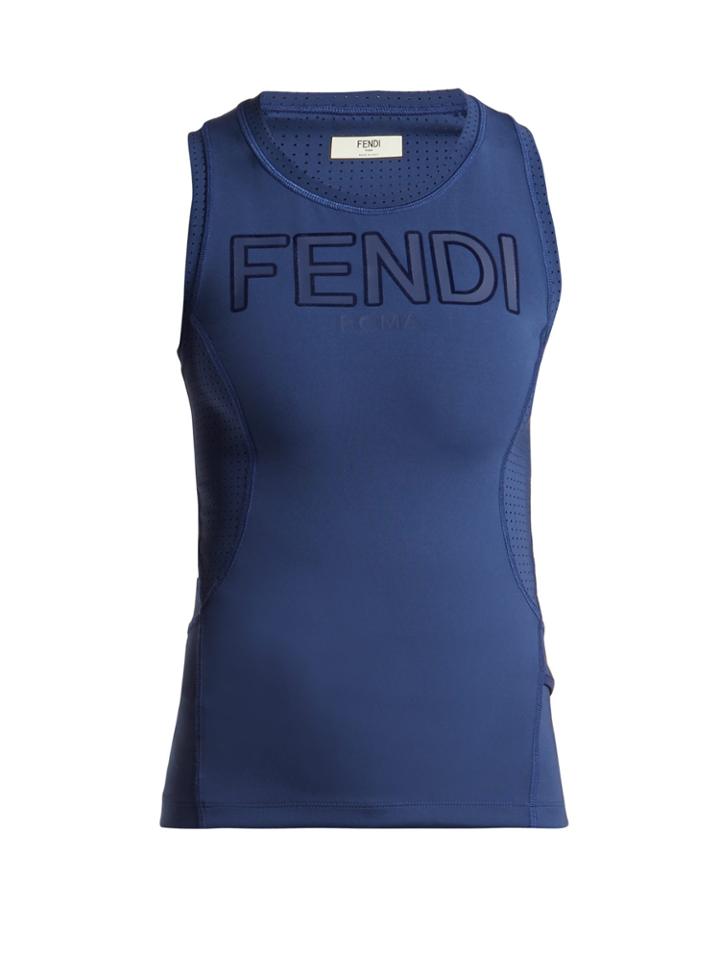 Fendi Roma-logo Tank Top
