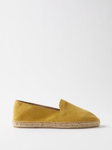 The Resort Co - Suede Espadrilles - Mens - Yellow