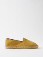 The Resort Co - Suede Espadrilles - Mens - Yellow