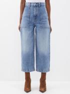 Khaite - Hewey Cropped Wide-leg Jeans - Womens - Denim