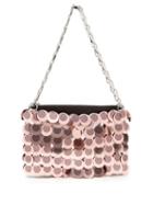 Matchesfashion.com Paco Rabanne - Sparkle 1969 Embellished Shoulder Bag - Womens - Pink