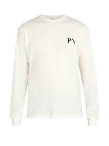 Presidents Printed Cotton-slub Top