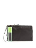 Matchesfashion.com Prada - Logo Nylon Pouch - Mens - Black Green